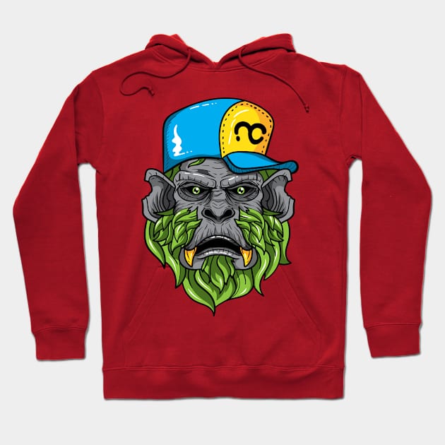 Old Hip Monkey Hoodie by nelsoncancio